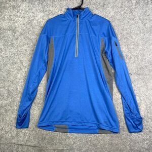 REI Co-Op Shirt Mens Medium 1/4 Zip Pullover Baselayer Outdoor Hiking Logo